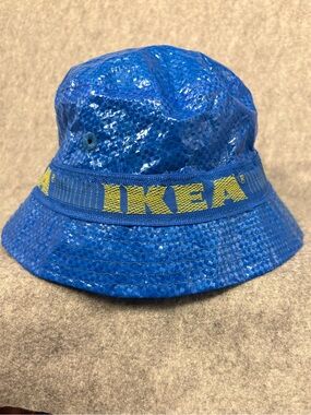 IKEA Blue Yellow Logo Bucket Hat One Size